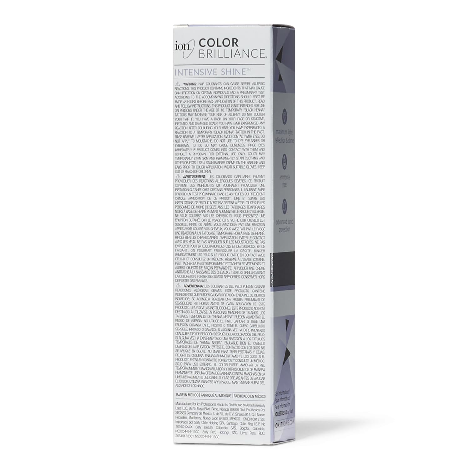 White Smoke Ion Intensive Shine 00 Clear Demi Permanent Creme Hair Color 00 Clear