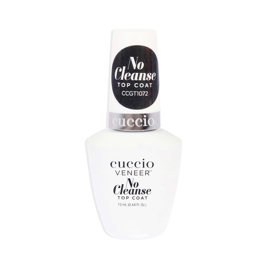 White Smoke Pro No Cleanse Top Coat by Cuccio Colour for Women - 0.5 oz Nail Polish