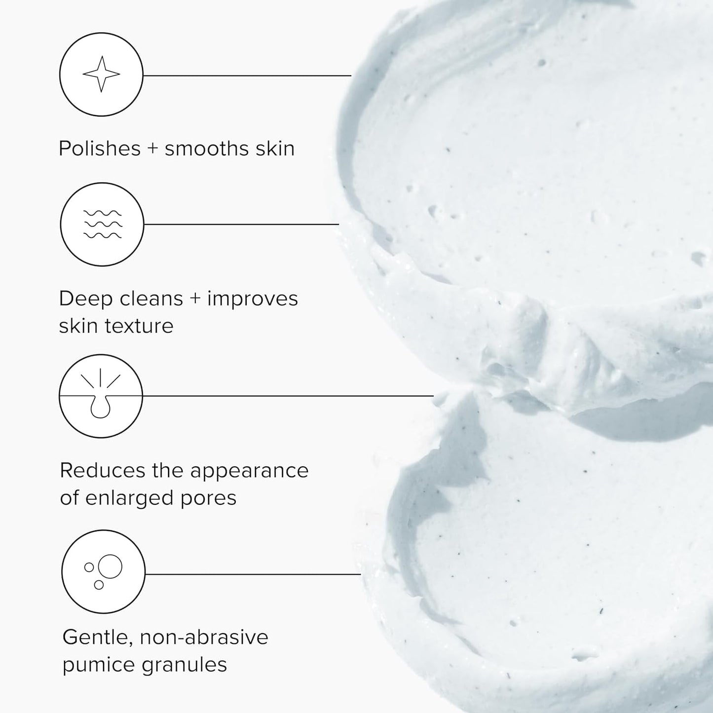 White Smoke DRMTLGY Microdermabrasion Scrub – Gentle Facial Exfoliating Scrub to Smooth & Polish Skin – Face Exfoliator for Dull, Rough Texture – Pumice Exfoliant – 2 oz