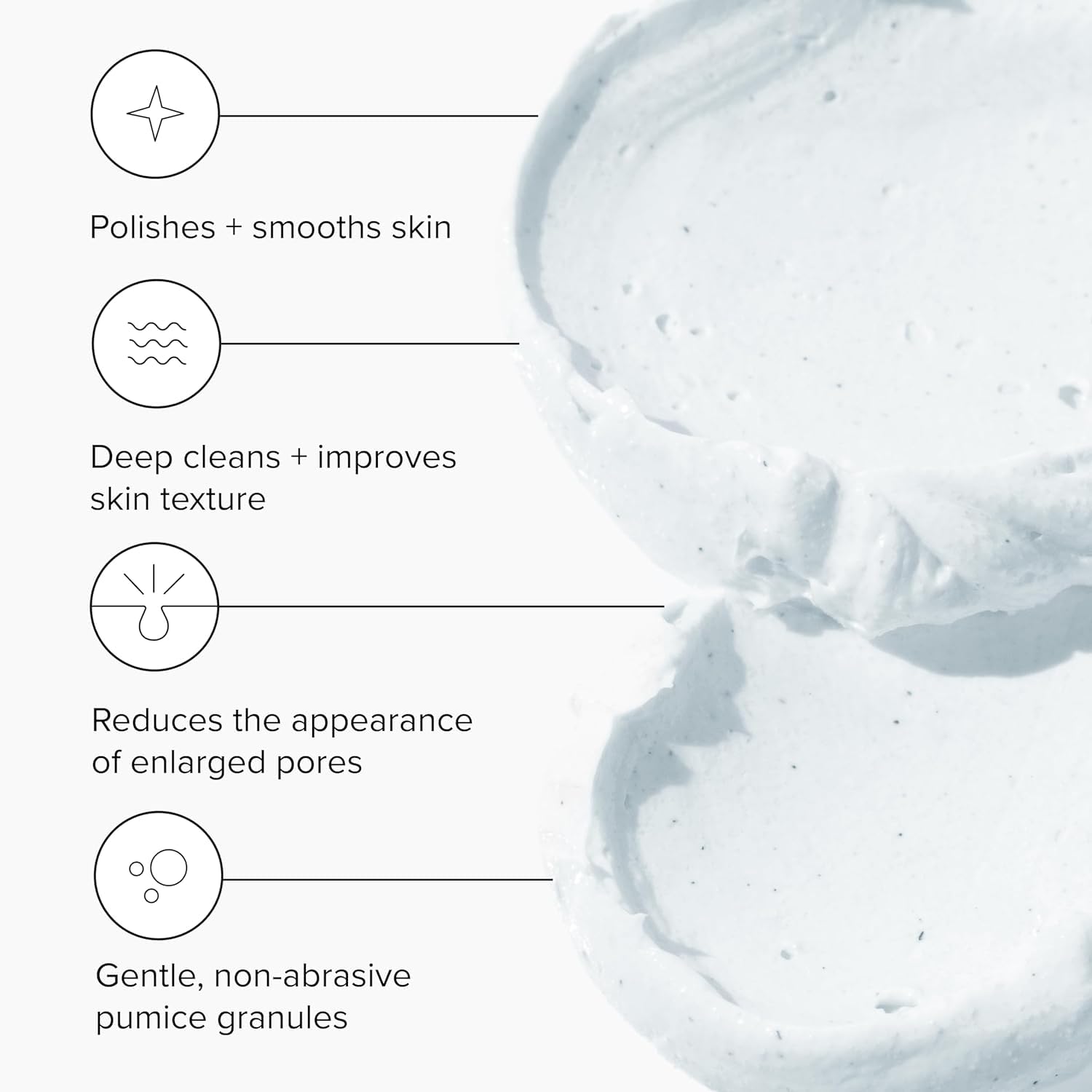 White Smoke DRMTLGY Microdermabrasion Scrub – Gentle Facial Exfoliating Scrub to Smooth & Polish Skin – Face Exfoliator for Dull, Rough Texture – Pumice Exfoliant – 2 oz