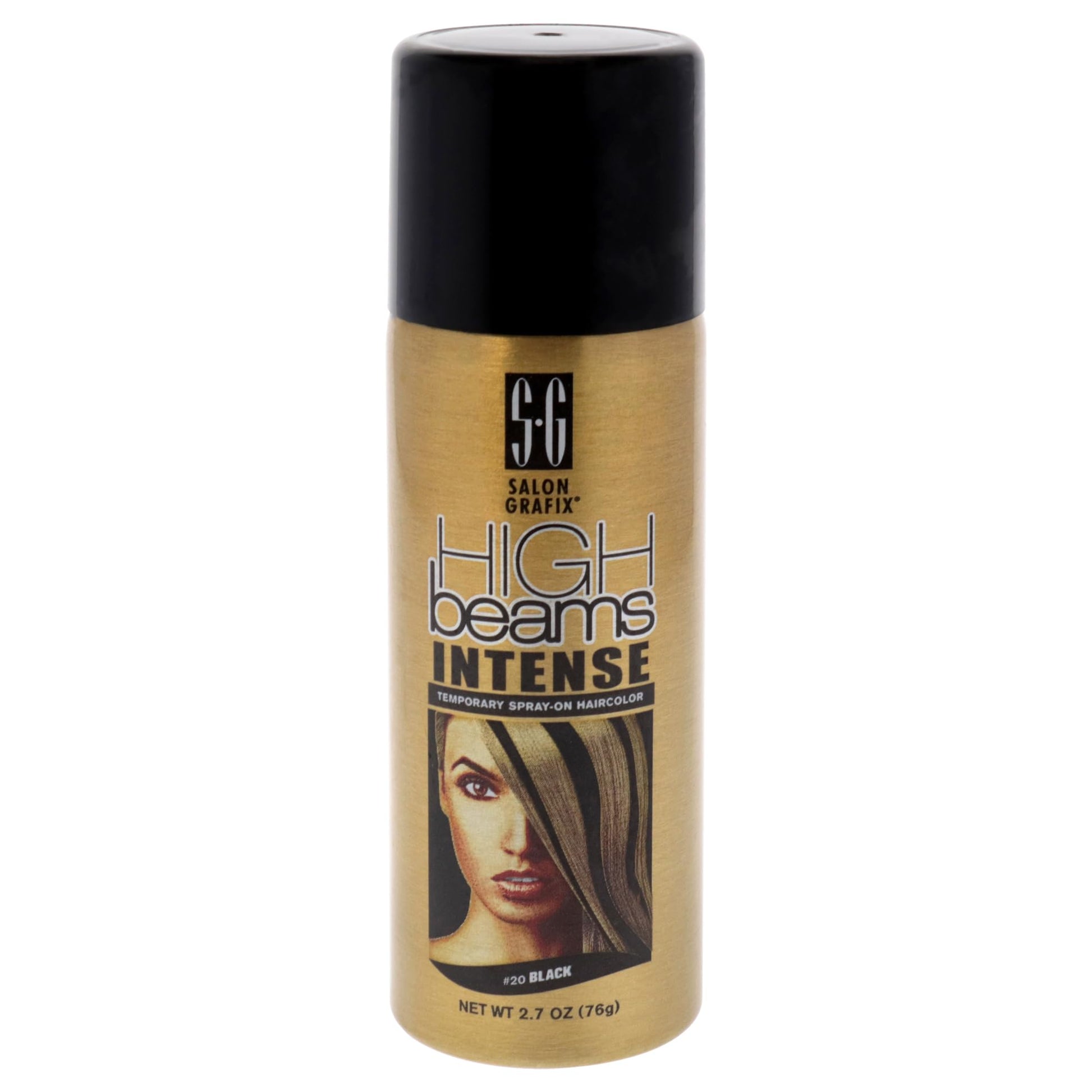 Black Salon Grafix High Beams Intense Temporary Spray - Black for Unisex - 2.7 oz Hair Color