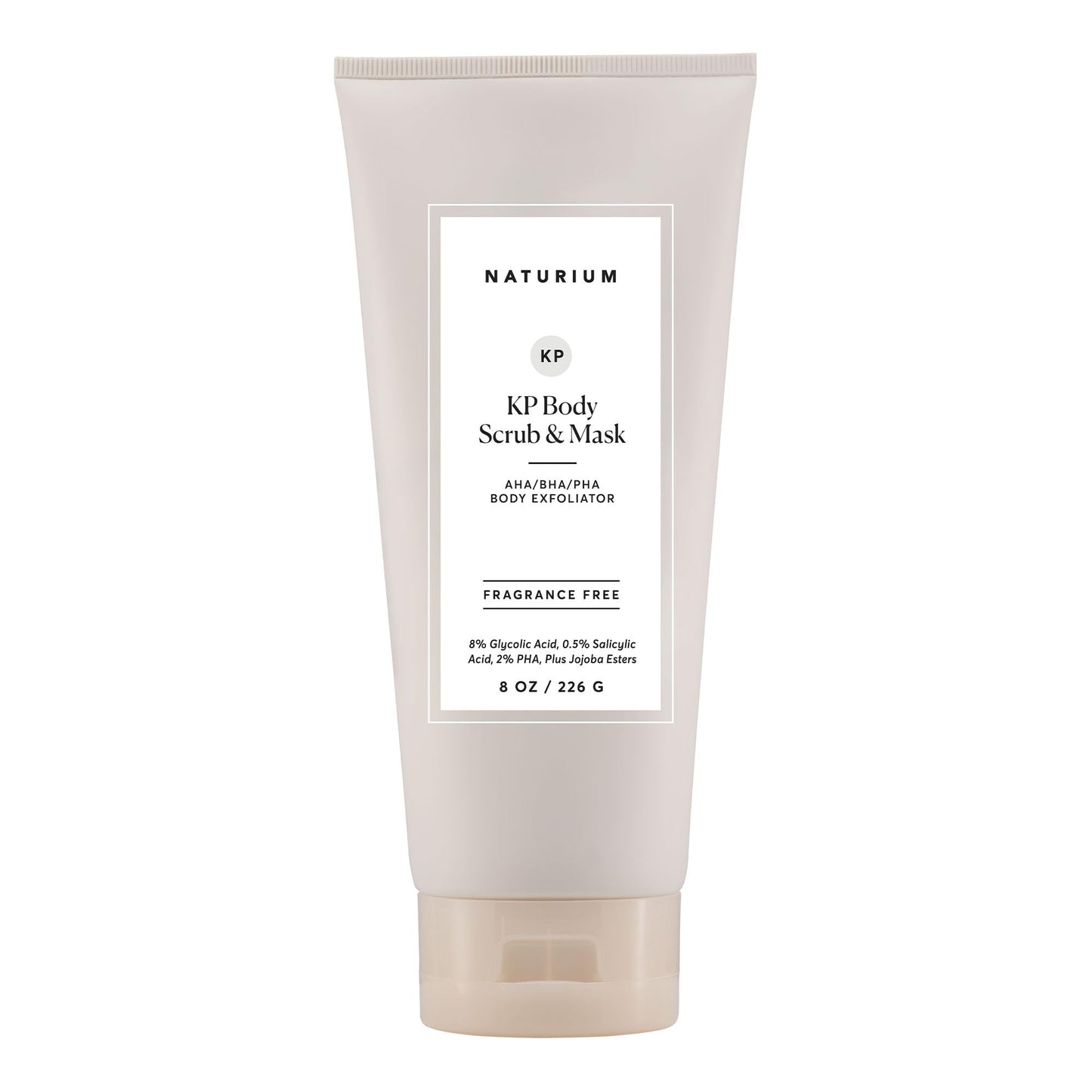 White Smoke Naturium KP Body Scrub & Mask for Keratosis Pilaris, Bump Eraser Shower Scrub & Exfoliator for Skin, 8 oz