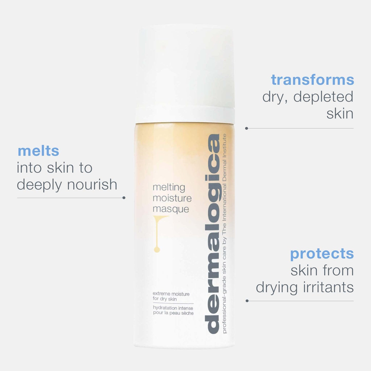 White Smoke Dermalogica Melting Moisture Masque (1.7 Fl Oz) Extremely Moisturizing Masque that Deeply Nourishes and Rehydrates Skin - Helps Transform Dry Skin into Healthier-Looking Skin