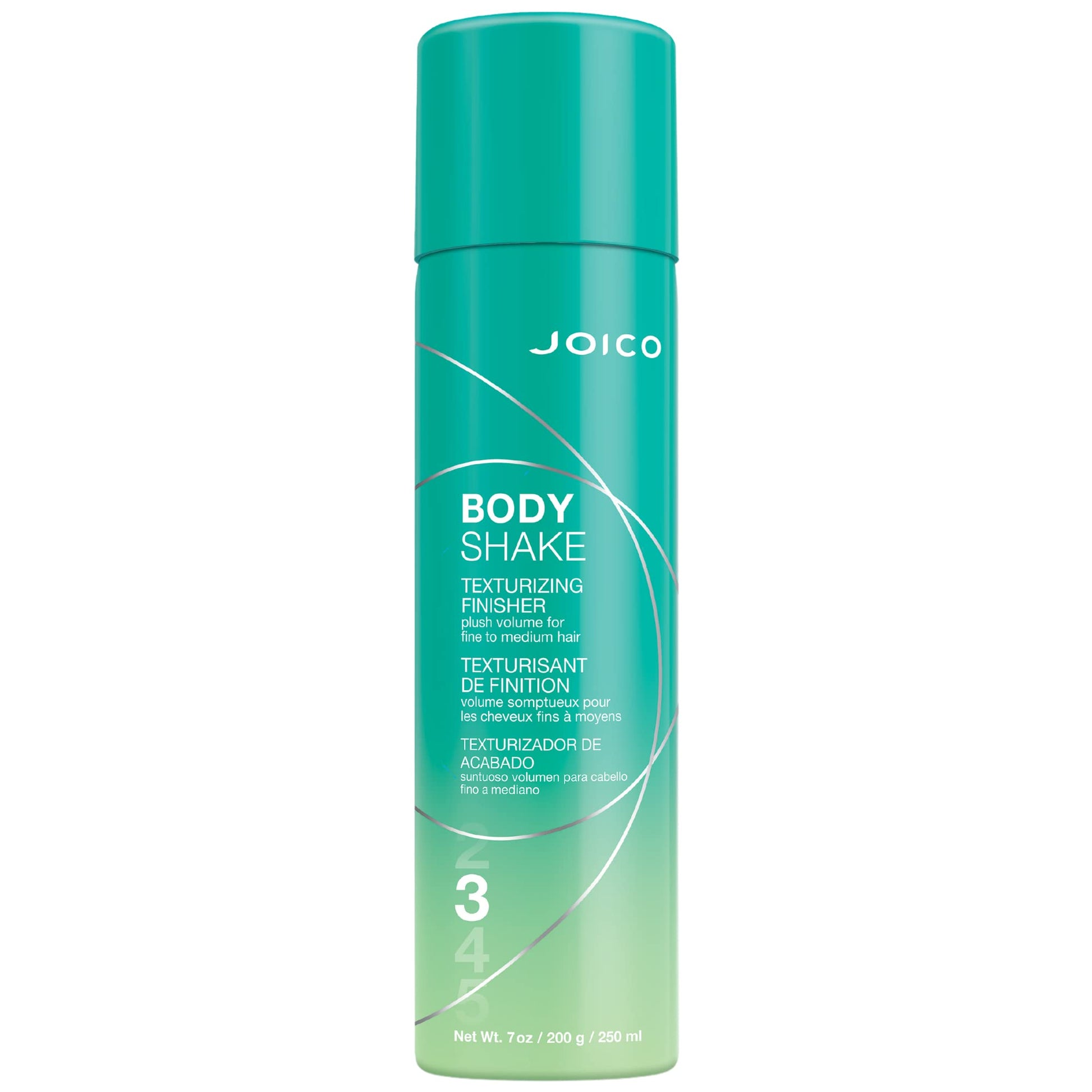 Light Sea Green Joico Body Shake Texturizing Finisher | For Fine to Medium Hair | Long-Lasting Volume & Fullness | Thermal Heat, Humidity, Pollution, & UV Protection | Control Frizz & Flyaways | Paraben Free | 250mL