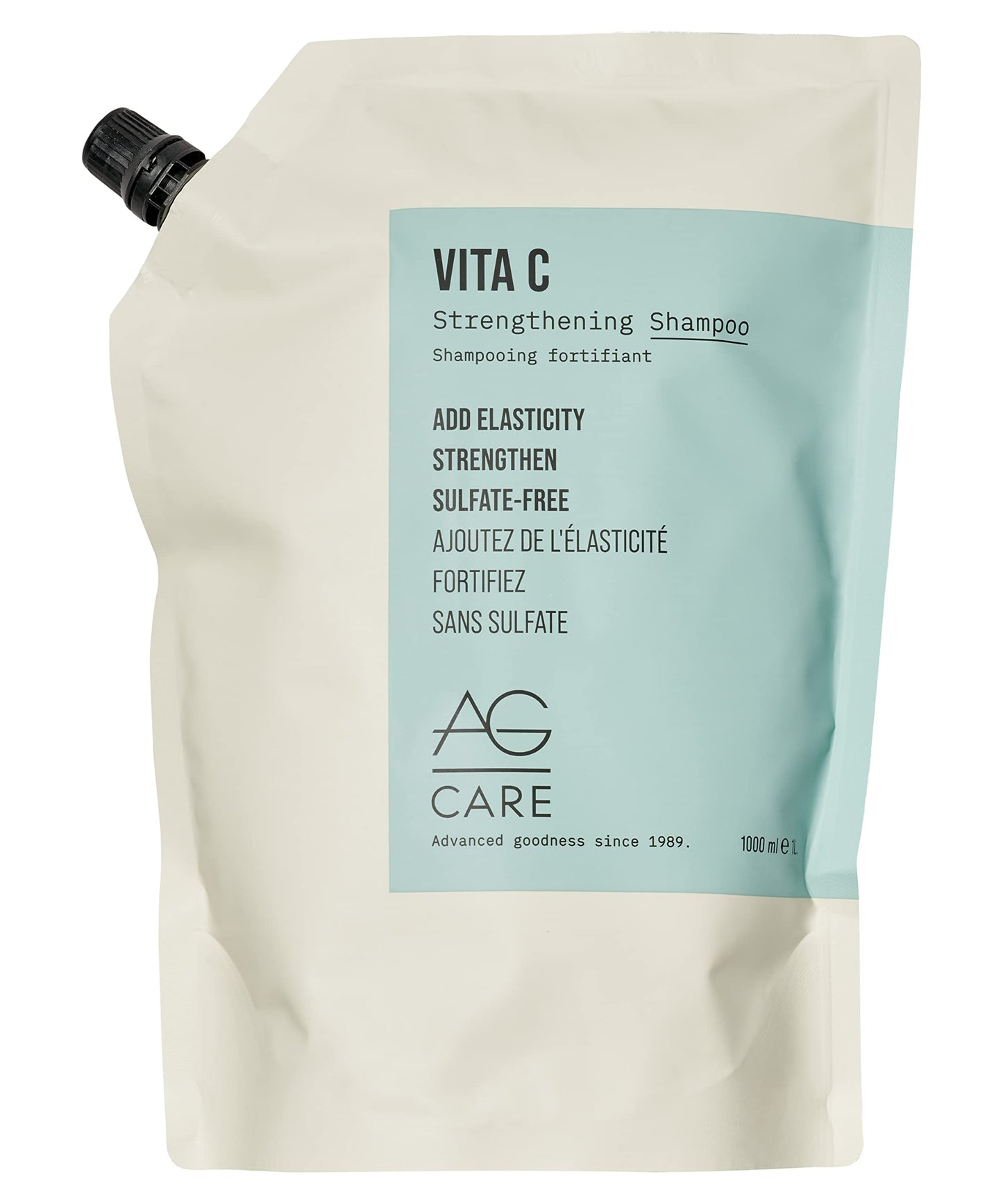 Light Gray AG Care Vita C Vitamin C Sulfate-Free Strengthening Shampoo, 33.8 Fl Oz