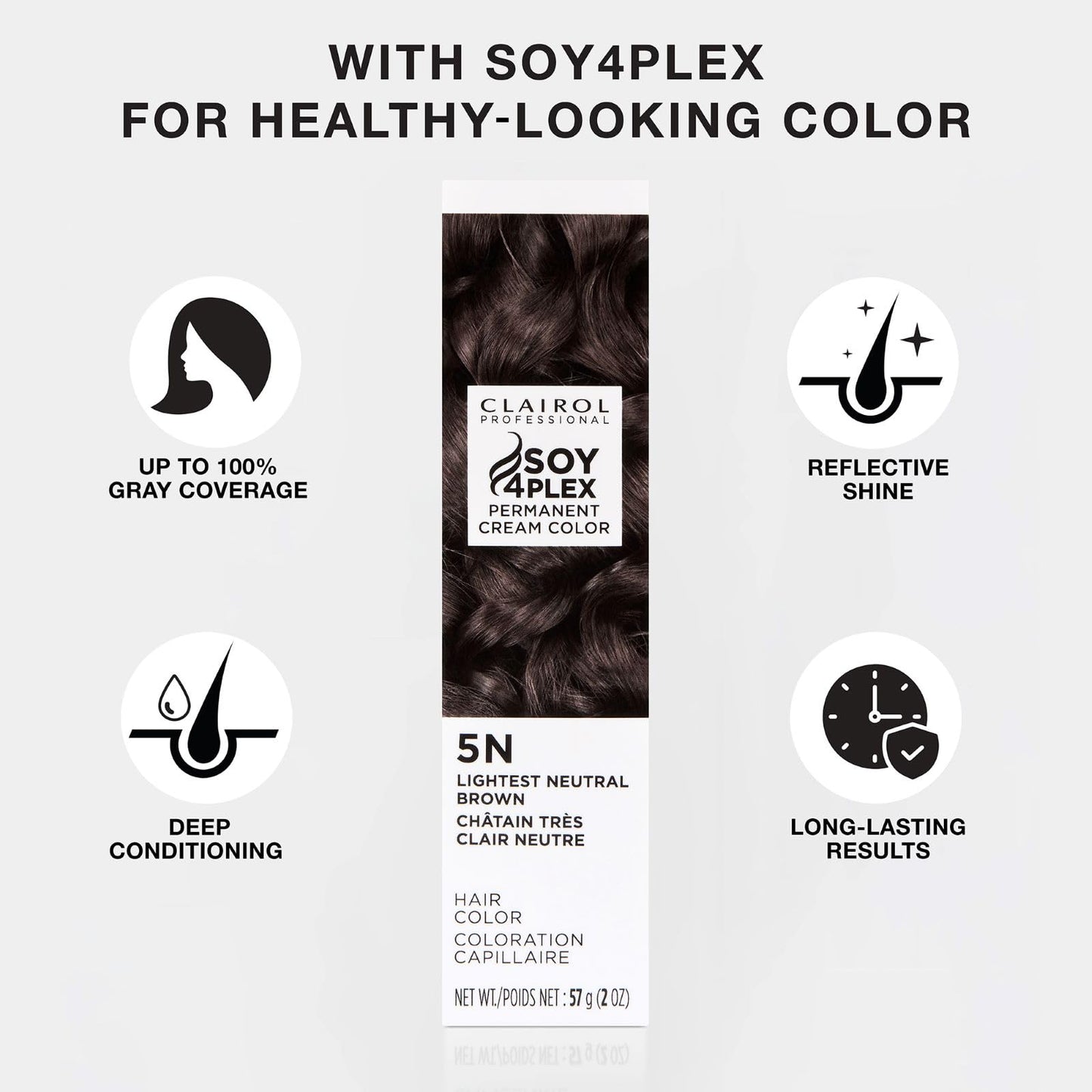 Lavender Clairol Professional Crème Permanente, 8n Light Neutral Blonde, 2 oz. - Packaging May Vary