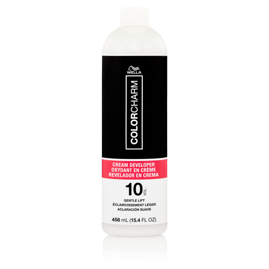 Black COLORCHARM Cream Hair Color Developer | 10 Volume | For Optimal Gray Blending and Rich Multi-Dimensional End Results | 15.4 oz