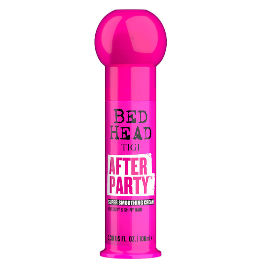 White Smoke TIGI Bed Head After Party Super Smoothing Cream – Anti Frizz Hair Styling Product, Humidity Protection for Frizzy, Dull, or Coarse Hair, 3.38 fl oz