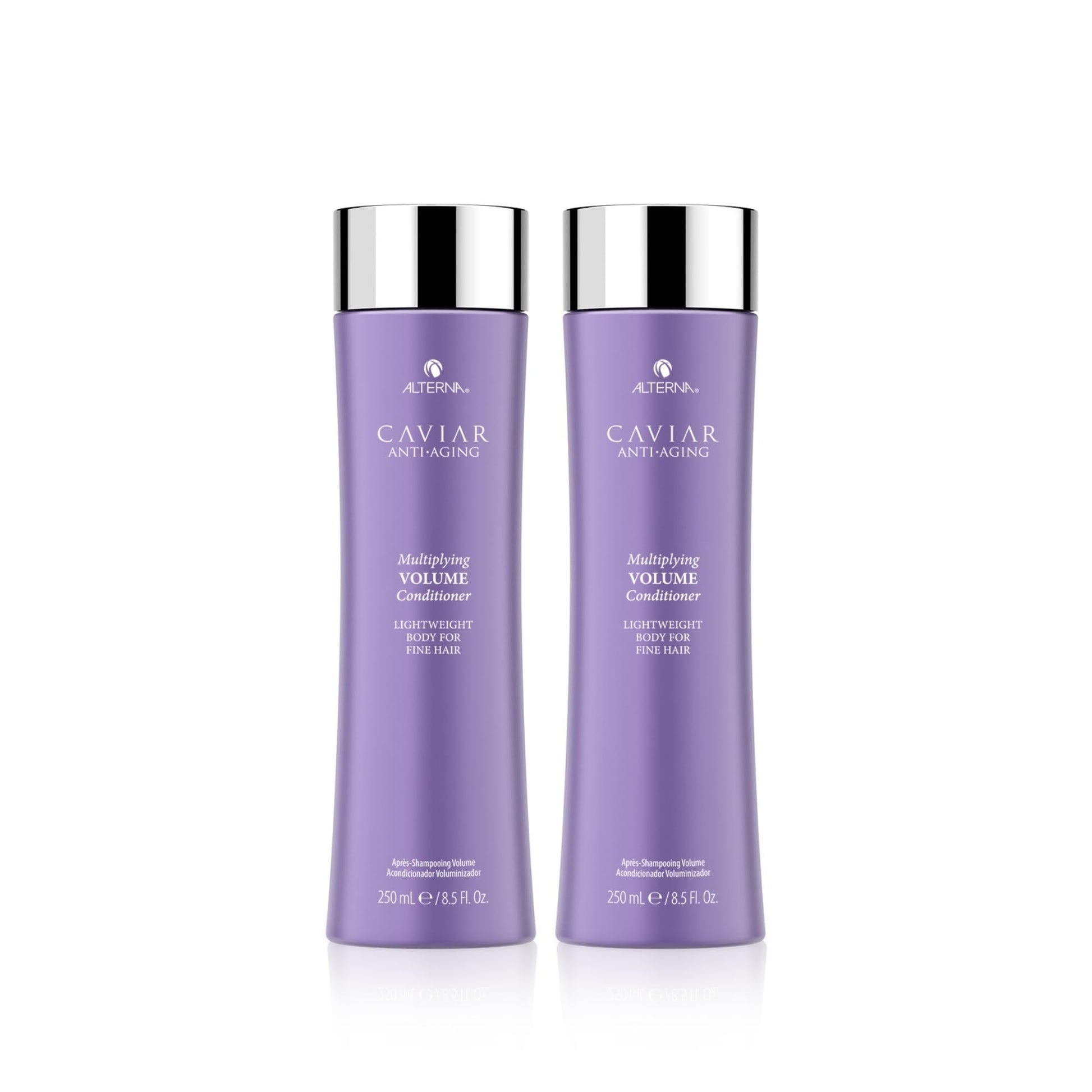 Dark Gray Alterna Haircare CAVIAR Anti-Aging Multiplying Volume Conditioner 8.5Fl Oz | For Fine, Limp or Thin Hair | Create Instant Volume and Thickness | Sulfate Free (2 Pack)