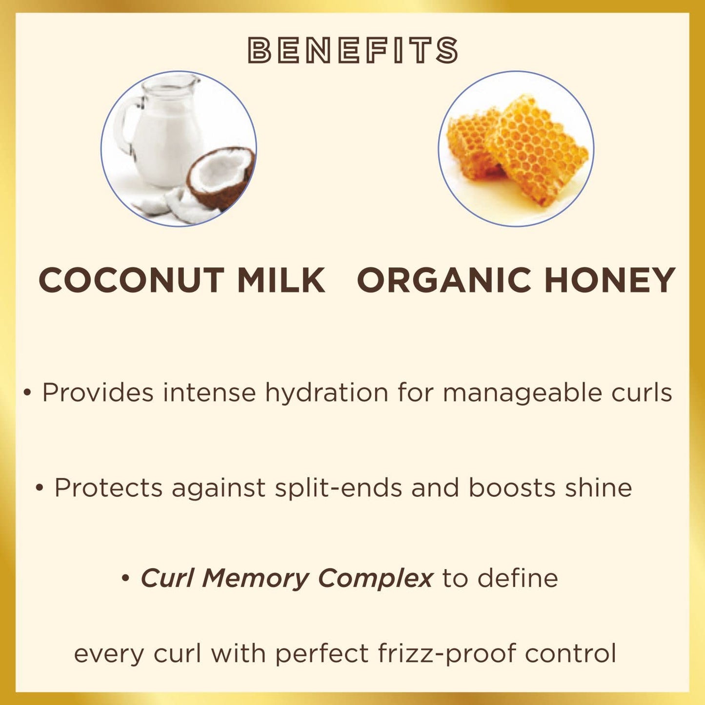 Seashell Hask Curl Care Coconut Milk & Honey Conditioner, 12 Ounce