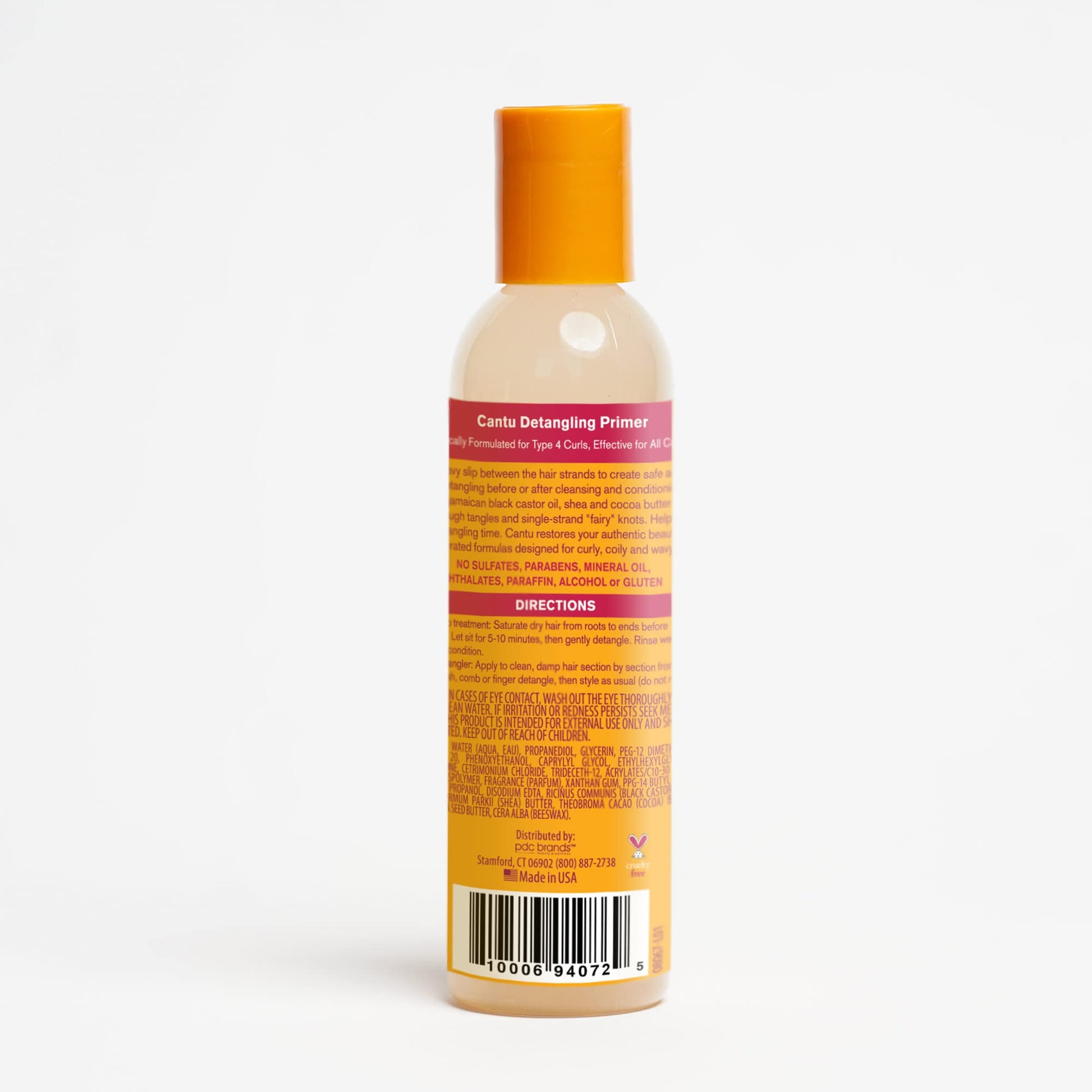 White Smoke Cantu Jamaican Black Castrol Oil Detangling Primer with Cocoa Butter 6 oz