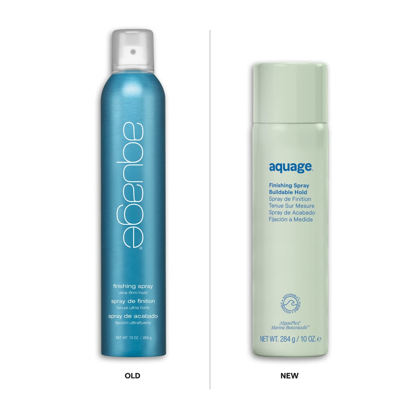 White Smoke Aquage Finishing Hair Spray for Women & Men - Volumizing + Flexible Holding Spray for Shine and Long Lasting Style - Professional Hair Styling Products (3.5 oz)