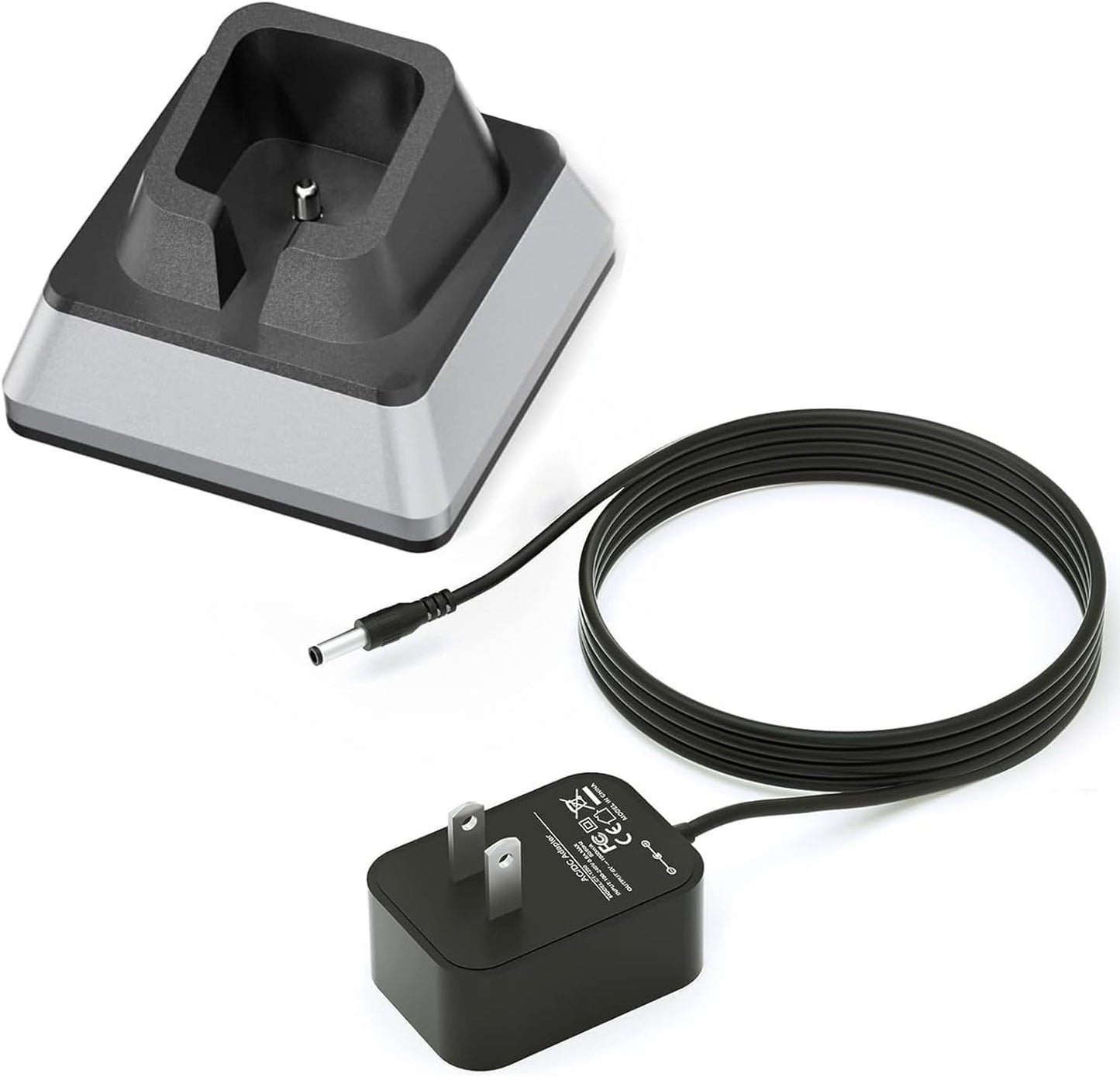 White Smoke FGIEU Charging Stand Compatible with Andis 12470/12660 Professional Master Cordless Lithium Ion Hair Clipper, Replacement for Andid Master Cordless Clipper Charger Stand.