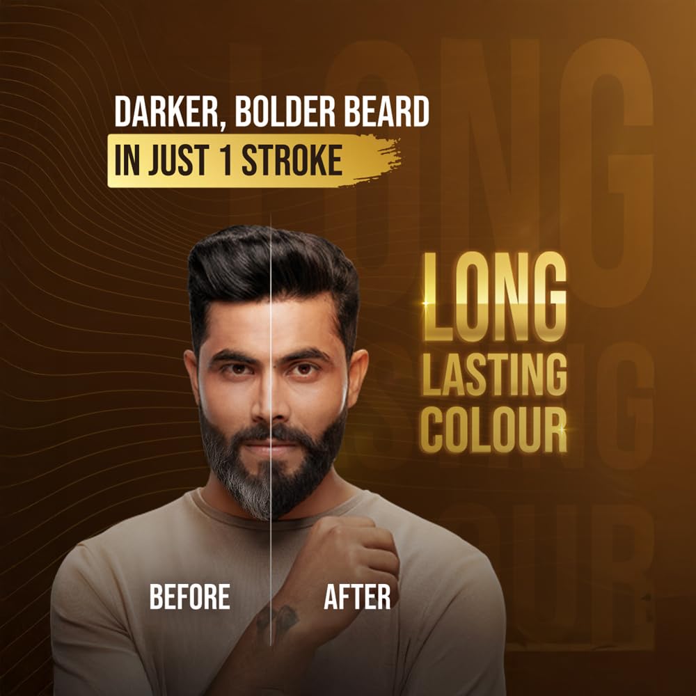 Black Bigen Men'S Beard Color, 40G - Brownish Black B102 (Pack Of 1)