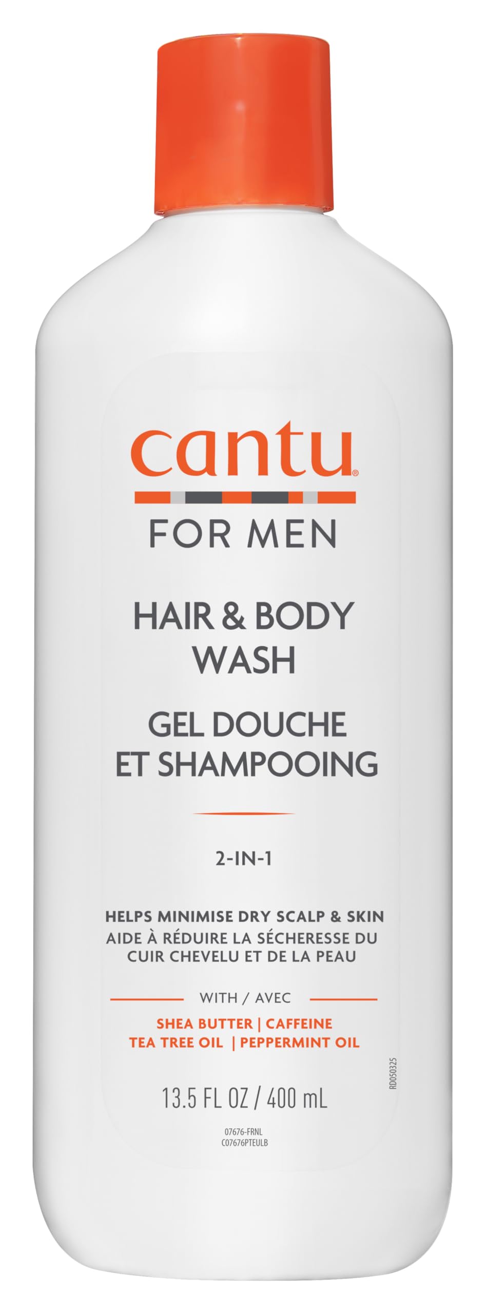 Lavender Cantu Men's 3-in-1 Shampoo, Conditioner, And Bodywash, 13.5 Oz (Packaging May Vary)
