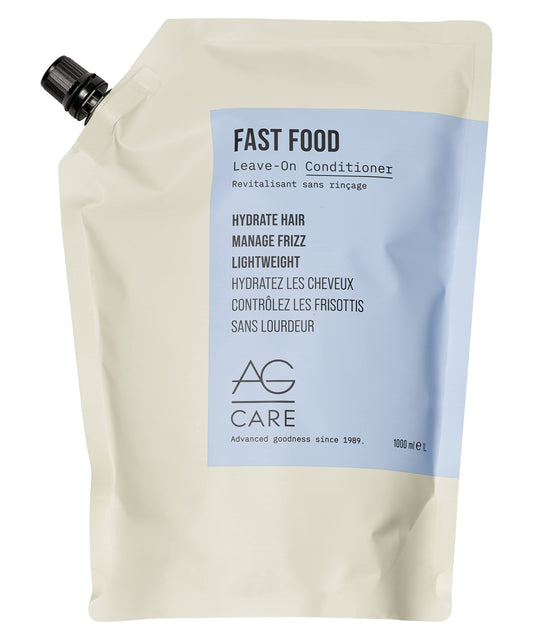 Light Gray AG Care Fast Food Leave On Conditioner, 33.8 Fl Oz