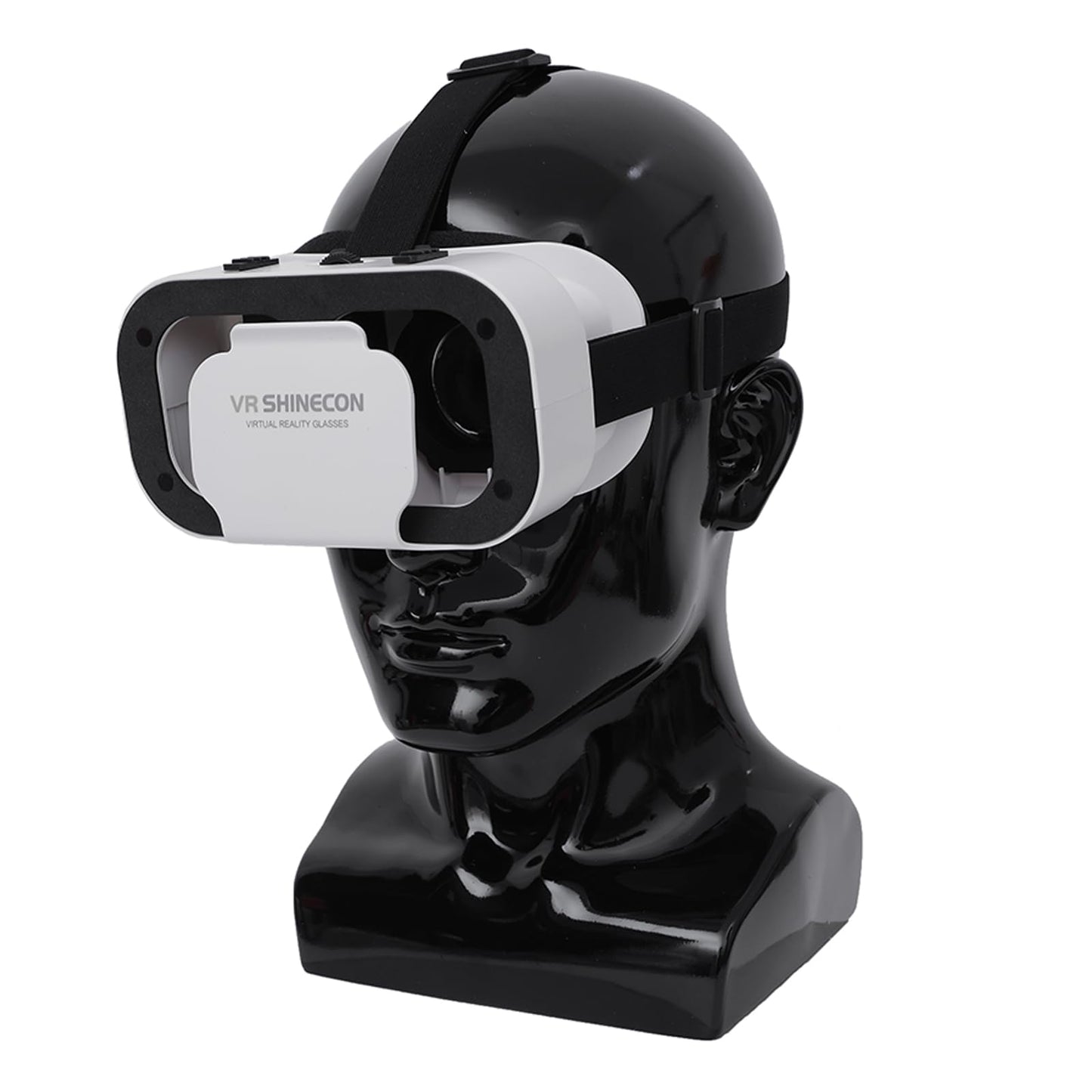 White Smoke BLTYXT PVC Male Mannequin Head Professional Manikin Training Head for Display Headphone Game Console Hats Wigs Jewellery Glasses Facemask Caps Model Head (L90LH)