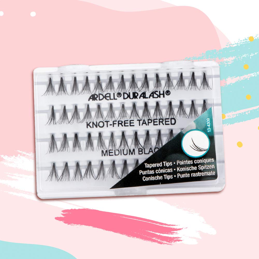 Misty Rose Ardell Soft Touch Individual Lashes – Knot-Free Lash Clusters, Medium Tapered False Eyelashes, 4 Pack