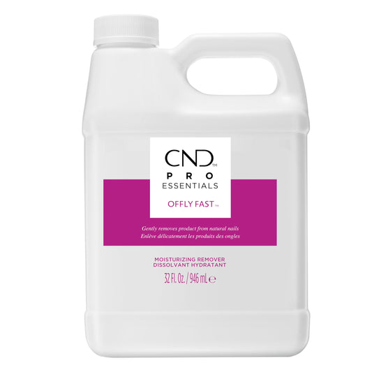 Lavender CND OFFLY FAST Moisturizing Nail Polish Remover, 32 fl oz