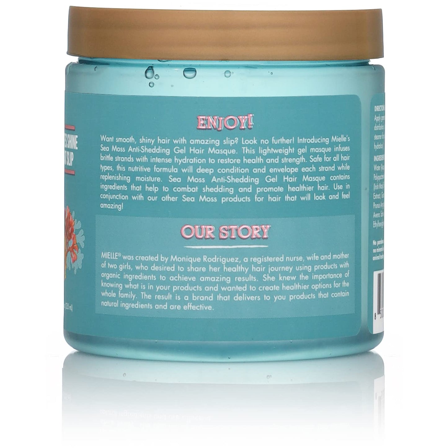 Cadet Blue Mielle Organics Sea Moss Anti-Shedding Curl Gel Hair Masque