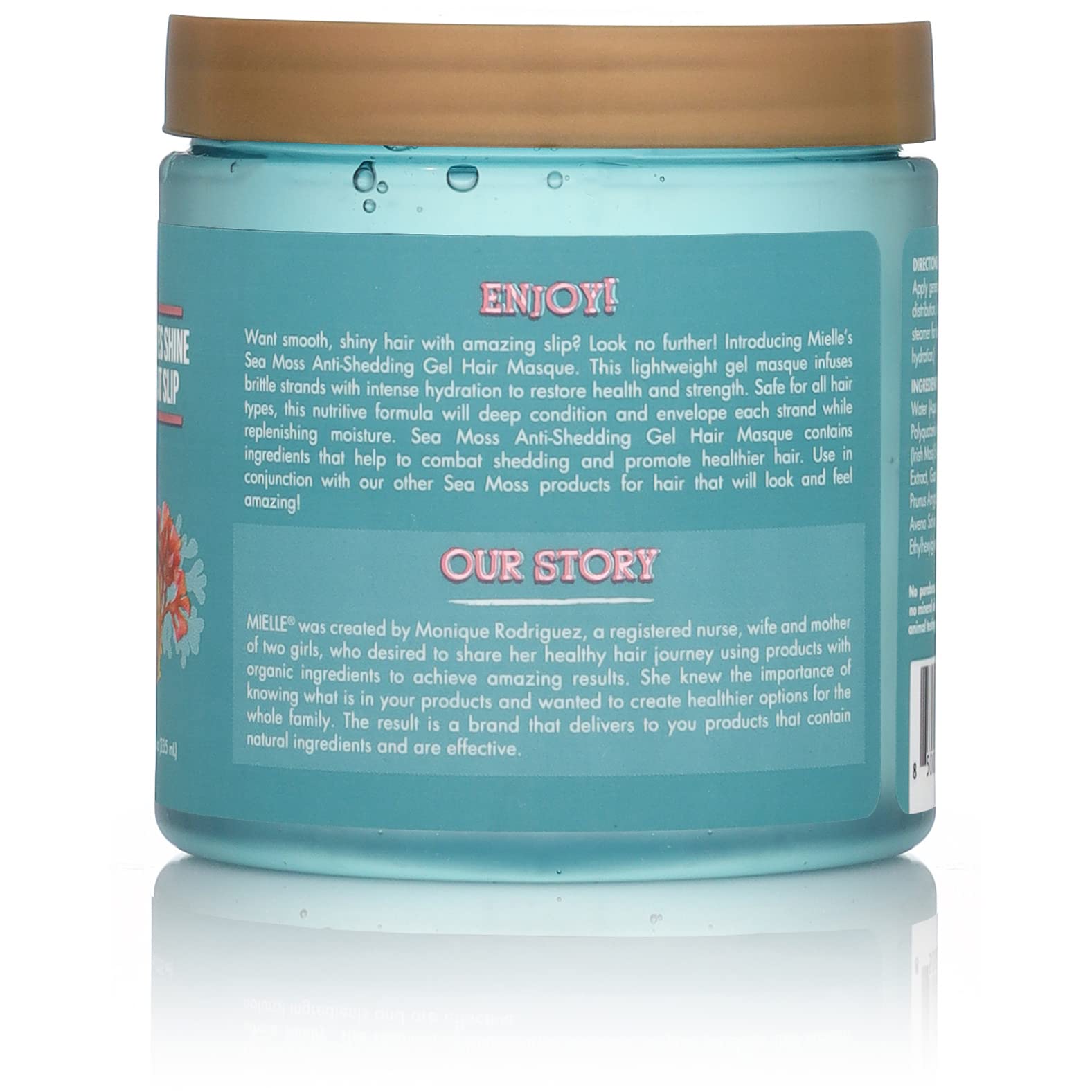 Cadet Blue Mielle Organics Sea Moss Anti-Shedding Curl Gel Hair Masque