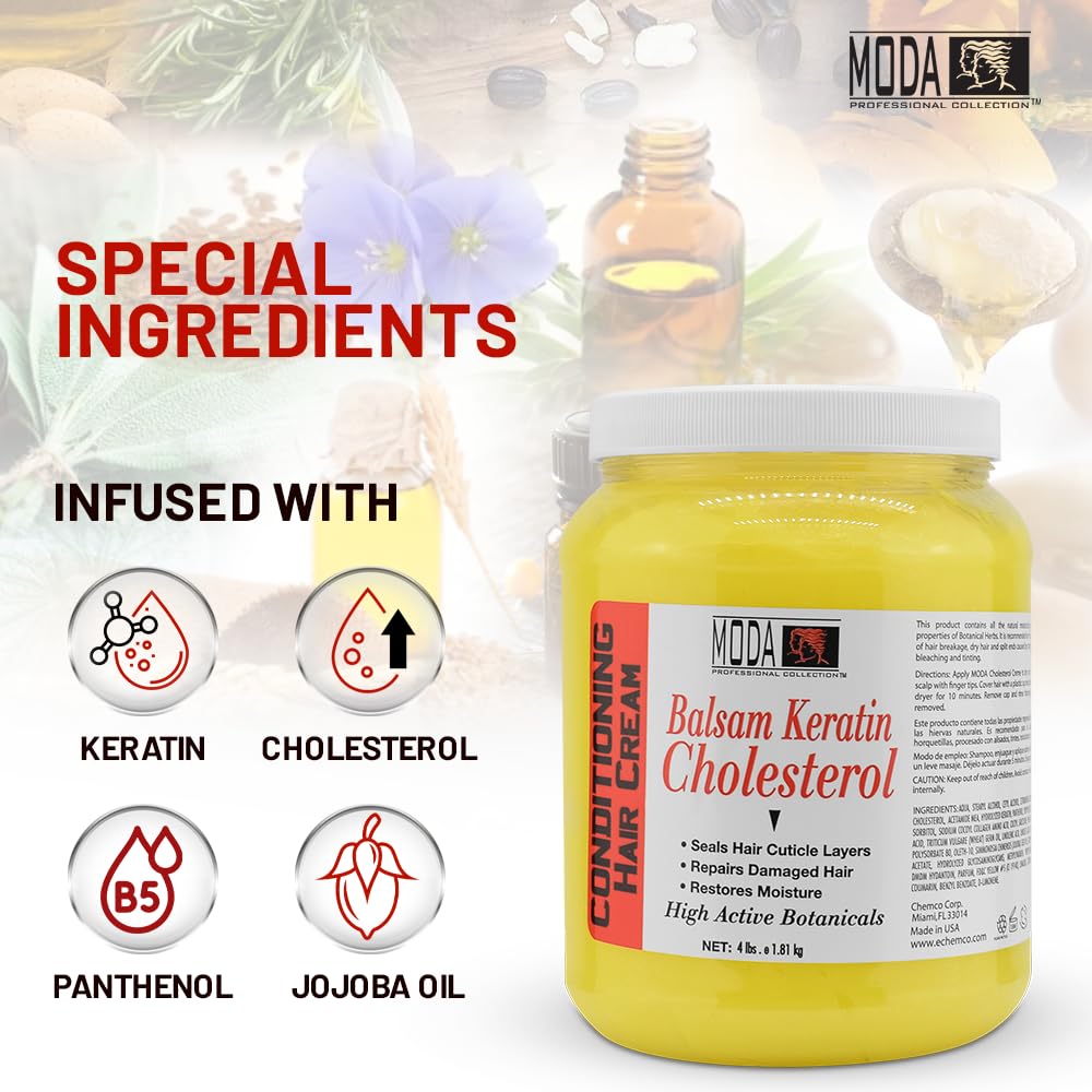White Smoke MODA Professional Deep Conditioning Hair Treatment for Salon-Grade Hair Restoration & Hospitality Amenity | 6 Actives. Max Repair. Bulk Value. | Intensive Hair Repair & Restored Vitality, 64 Oz Gallon