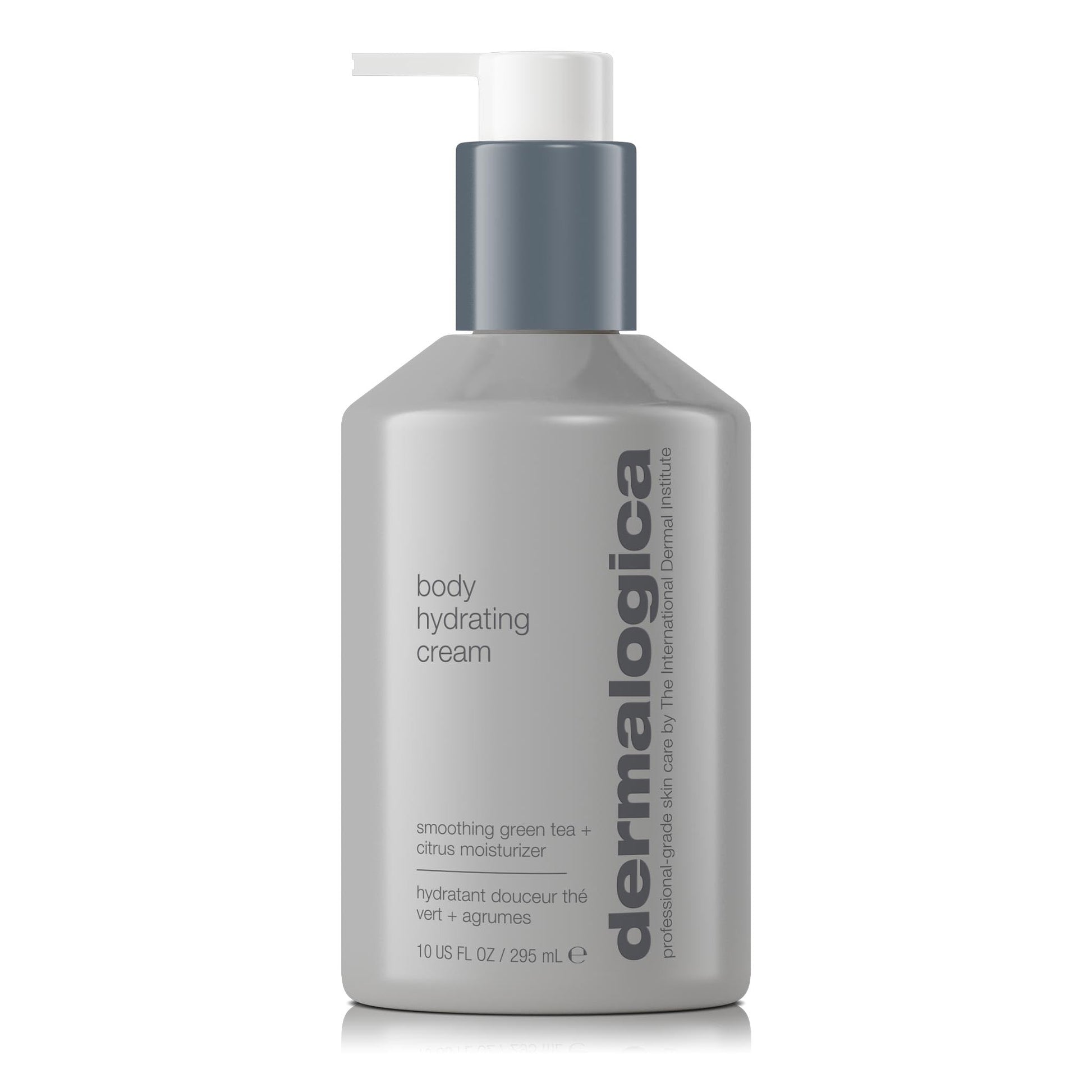 Dark Gray Dermalogica Body Hydrating Cream, Body Lotion with Green Tea and Lemon Oil - Gently Tones and Hydrates Skin To Relieve Dryness, 10 Fl Oz