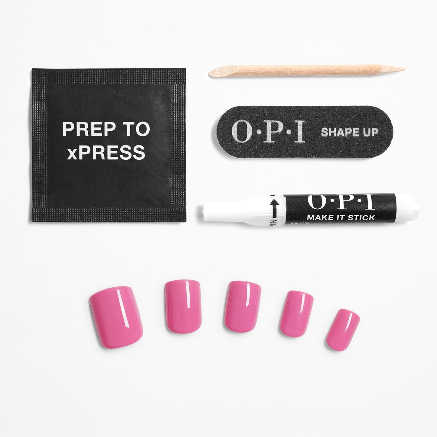 White Smoke OPI On Point Lucky Lucky Lavender | Short Squoval Pink Lavender Press On Nails | 30 Count with Nail Glue | Long Lasting, Reusable, Non-damaging