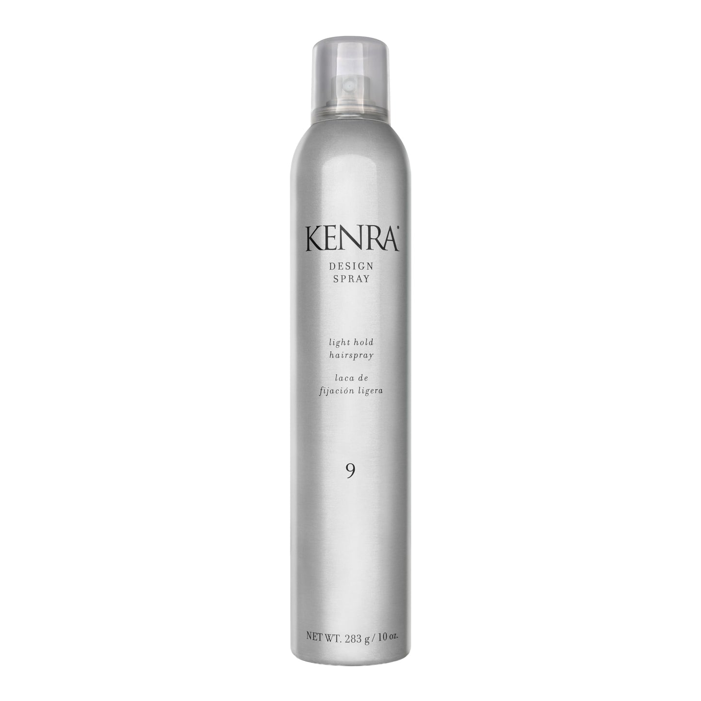 Light Gray Kenra Professional Design Spray 9 | Light Hold Hairspray | Tames Frizz & Flyaways | Lightweight, Brushable Formula | All Hair Types | 10 oz
