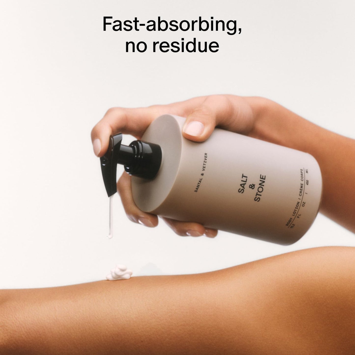 White Smoke Salt & Stone Body Lotion for Women & Men | Bergamot & Hinoki | Hydrates, Nourishes & Softens Skin | Restores Dry Skin | Fast-Absorbing | Cruelty-Free & Vegan | 15.2 fl oz