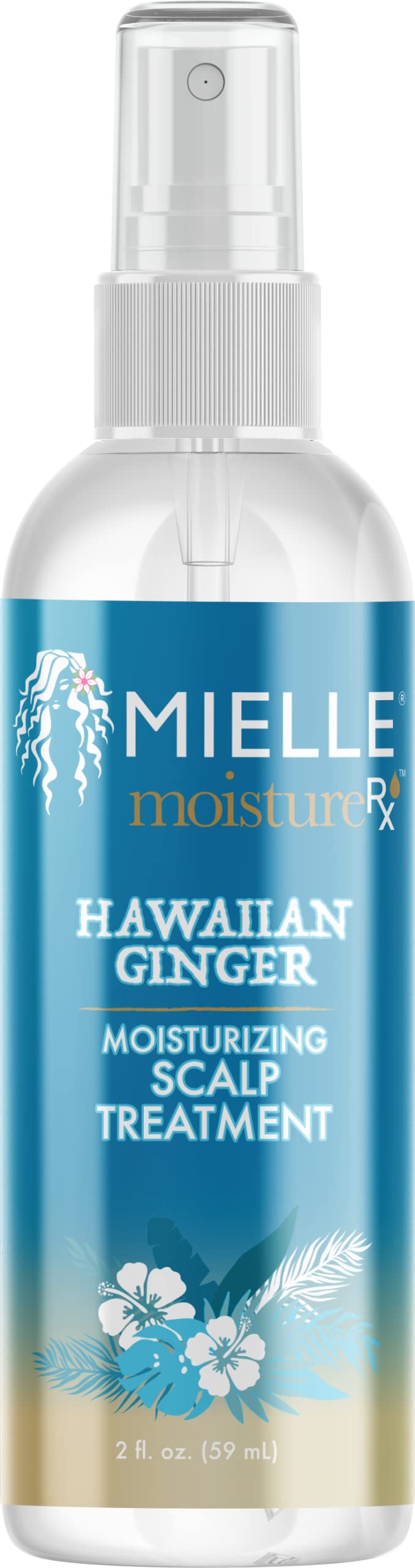 White Smoke Mielle Organics Moisture Rx Hawaiian Ginger Moisturizing Scalp Treatment, 2 Ounces