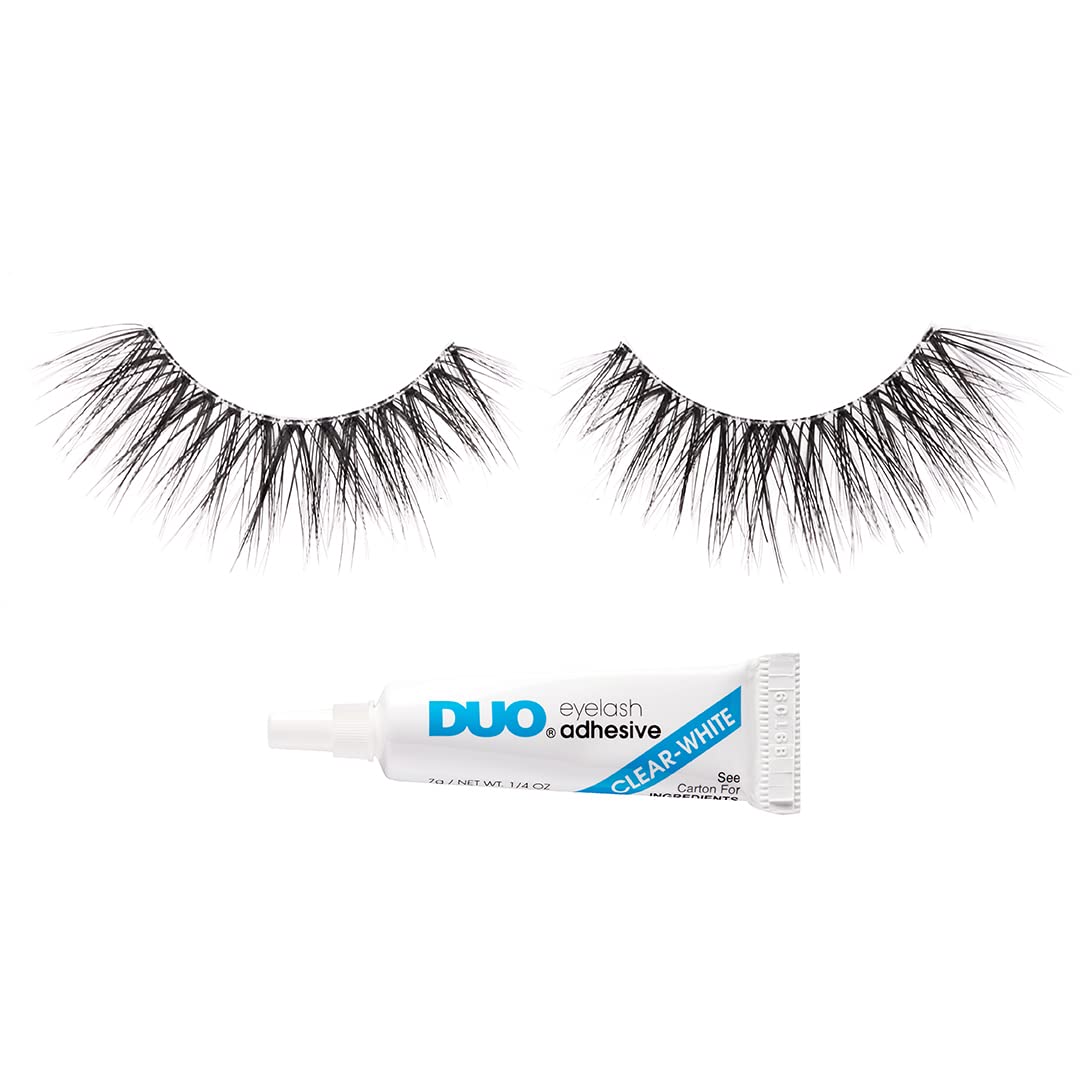 White Smoke Ardell Light As Air False Eyelashes 523 - Ultra Lightweight, Natural Look Lashes, Includes DUO Eyelash Adhesive