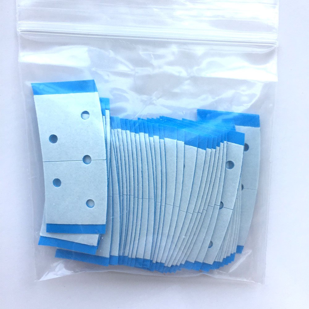 Lavender AIRAO Hair System Tape Bonding Toupee Hairpiece Hair Extensions Tape Adhesive Glue Strips Wig Tape Double Sided Shape C Contour 36 Pieces Per Bag