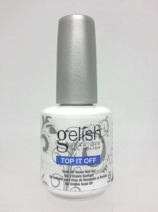 Light Gray Gelish Top It Off