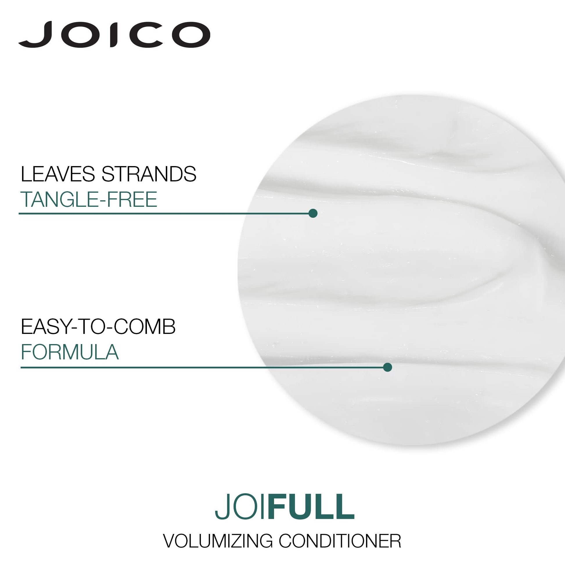 White Smoke Joico JoiFULL Volumizing Shampoo & Conditioner Set | Plush & Long-Lasting Fullness | Boost Shine | For Fine / Thin Hair