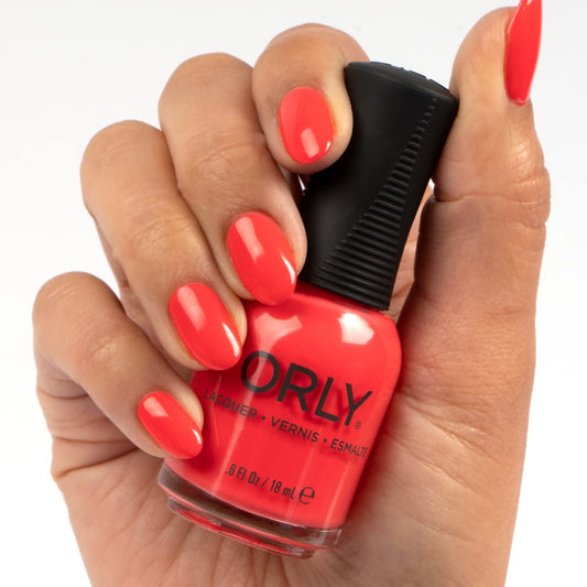 White Smoke Orly Nail Polish 'Connect the Dots' | Coral Pink Creme Nail Lacquer from POP Lacquer Collection | 0.6fl oz