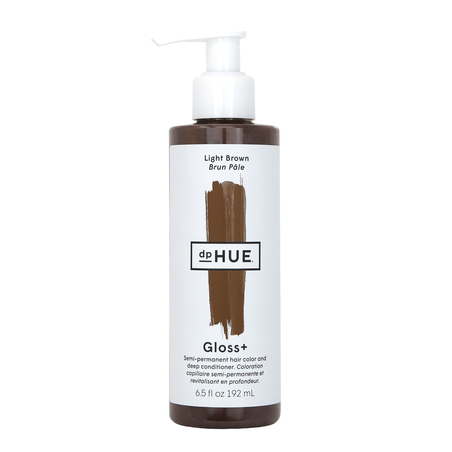 White Smoke dpHUE Gloss+, Light Brown - Boosts Fading & Faded Hair Color - 8-12 Applications per Bottle - Lasts Up to 8 Washes