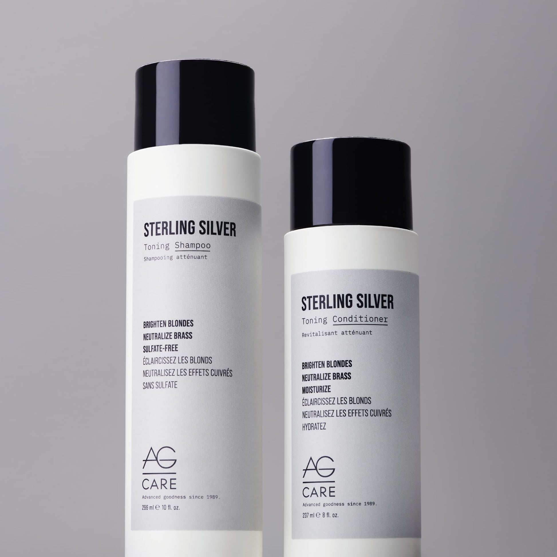 Dark Gray AG Care Sterling Silver Toning Conditioner, 8 Fl Oz