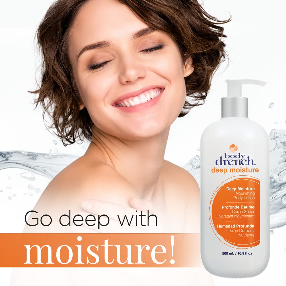 White Smoke Body Drench Moisturizing Body Lotion - Nourishing & Hydrating Moisturizer Unscented Lotion for All Skin Types, Dry Skin Relief, 16.9 fl oz