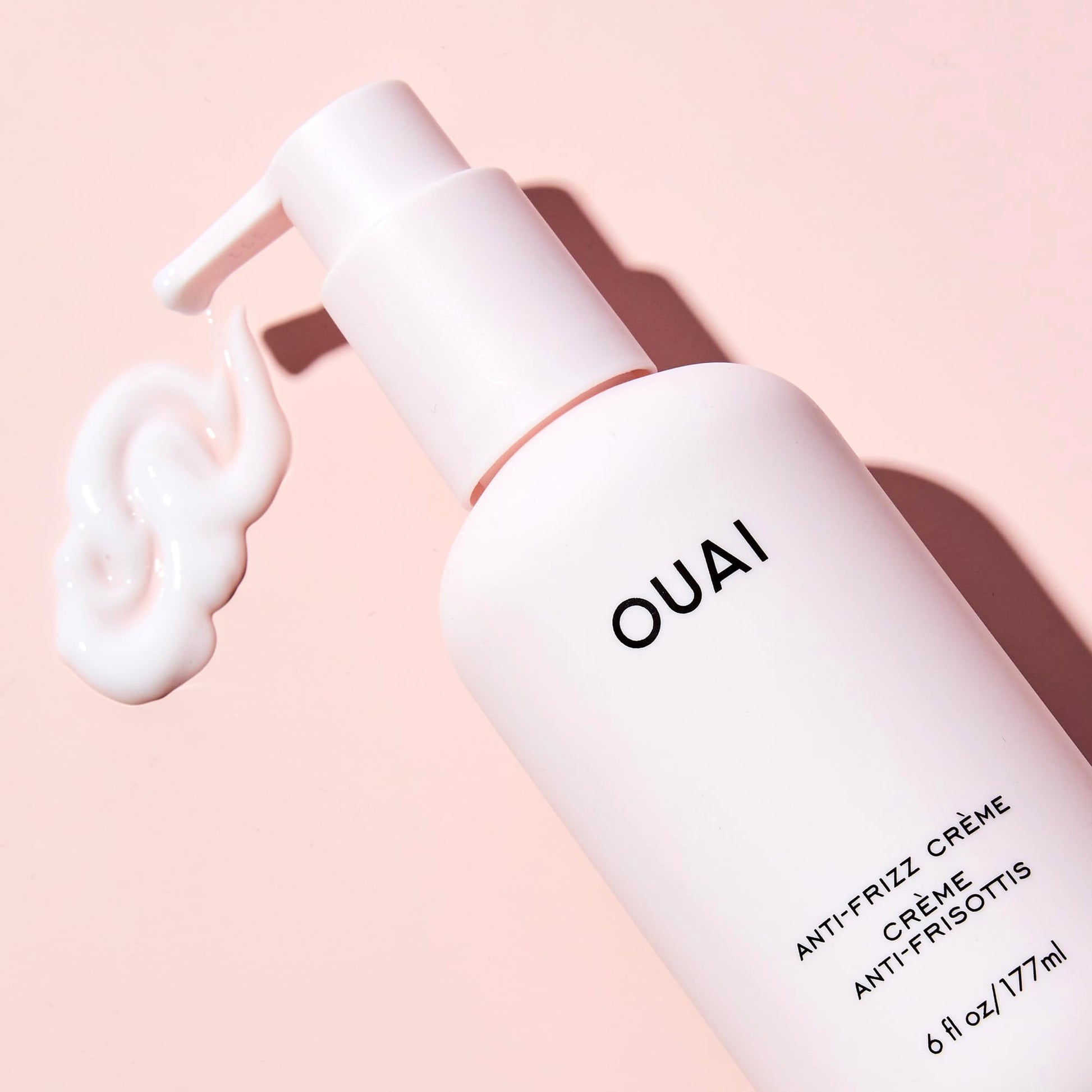 Misty Rose OUAI Anti Frizz Cream - Moisturizing Hair Cream with Frizz Control & Heat Protection - Provides Lasting Hydration with Jackfruit & Beetroot Extract - Paraben, Phthalate & Sulfate Free (6 oz)
