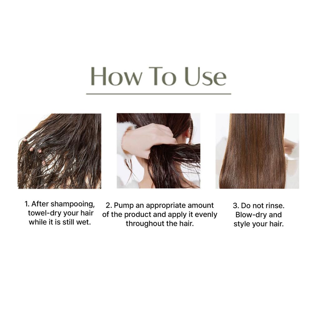 White Smoke JUNG SAEM MOOL OFFICIAL Salon.ZIP Protein Hair Treatment Pack - 6.8 fl oz (200 ml) | Korean Beauty | Hair Essence Cream for Damaged Hair