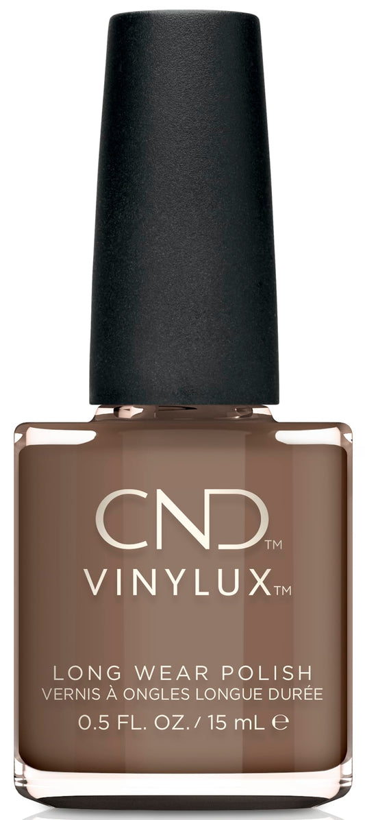 White Smoke CND Vinylux Longwear Gray Nail Polish, Gel-like Shine & Chip Resistant Color, 0.5 Fl Oz