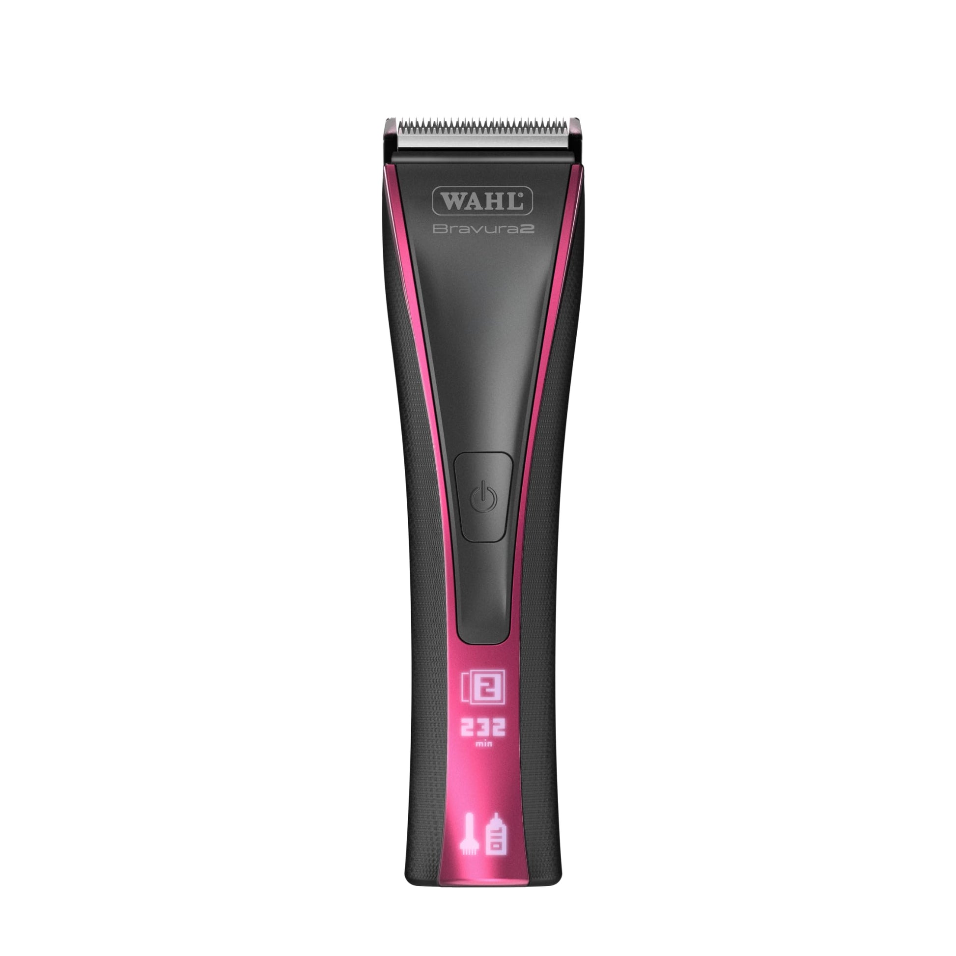 White Smoke Wahl Pro Animal Bravura2 - Cordless Professional Pet Clipper for Dogs, Cats & Horses - Multi-Speed - Durable & Easy to Carry - USB Charging - Travel-Friendly - Comfortable Grip - Brilliant Rose