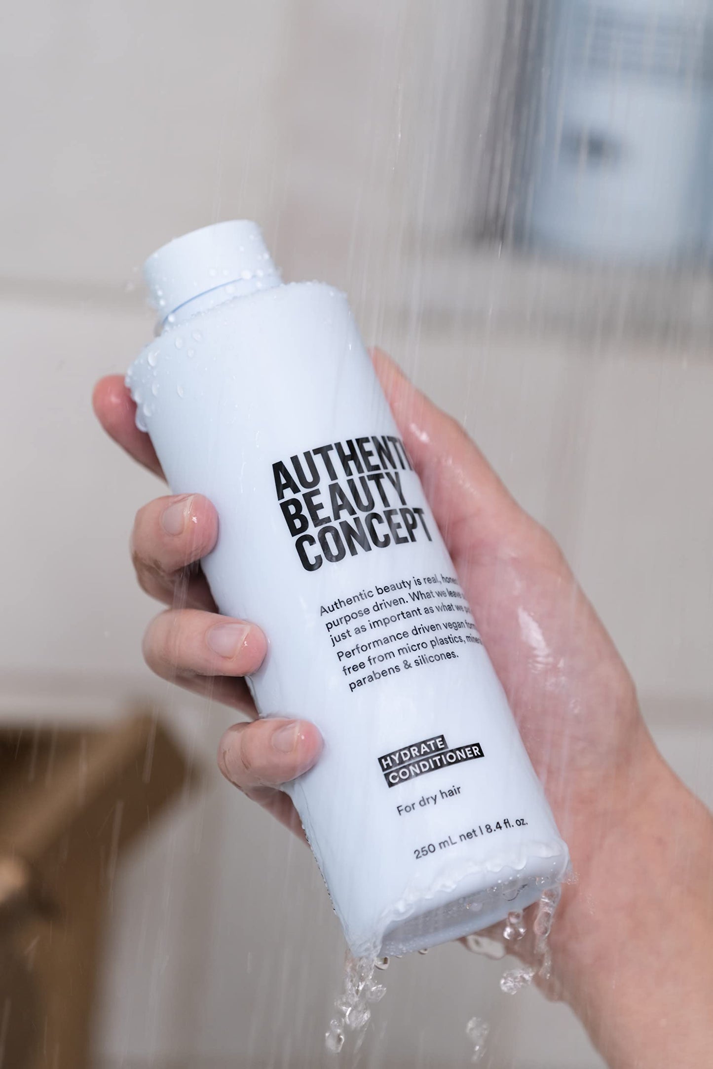 Gray Authentic Beauty Concept Hydrate Conditioner | Hydrating Conditioner For Normal To Dry or Curly Hair | Moisturizes & Revitalizes Dry Hair | Vegan & Cruelty-free | Silicone-free | 8.4 fl. oz.