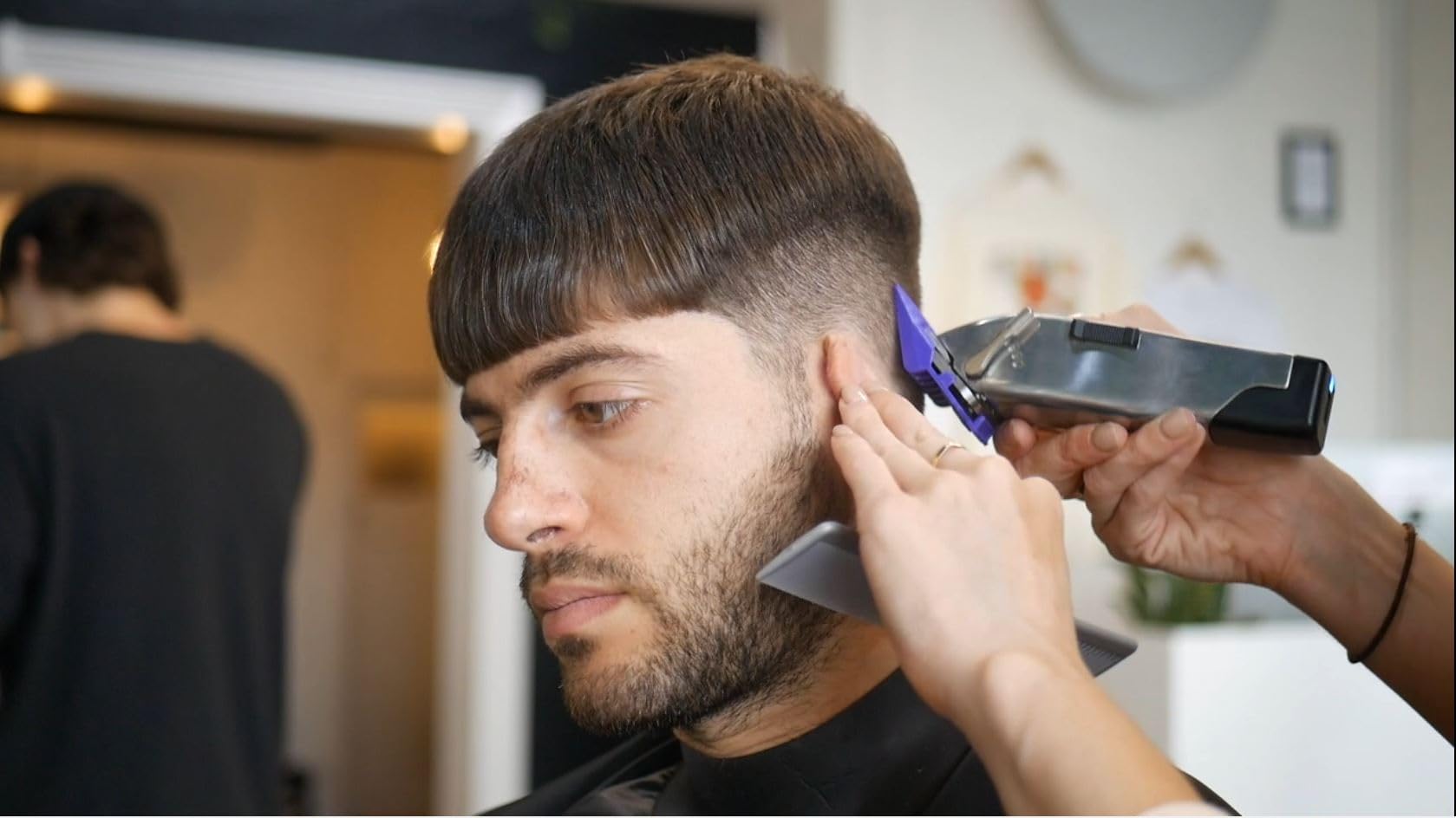 Dark Slate Gray Andis 12660 Professional Master Corded/Cordless Hair Clipper, Adjustable Carbon Steel Blade Hair Clipper for Close Cutting, Silver