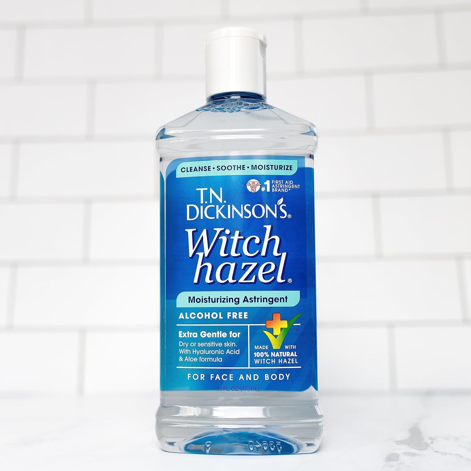 Lavender T.N. Dickinson's Witch Hazel Alcohol Free Moisturizing Astringent | 100% Natural Witch Hazel | Calms, Nourishes, Hydrates Skin | for Face & Body | 16 Fl Oz