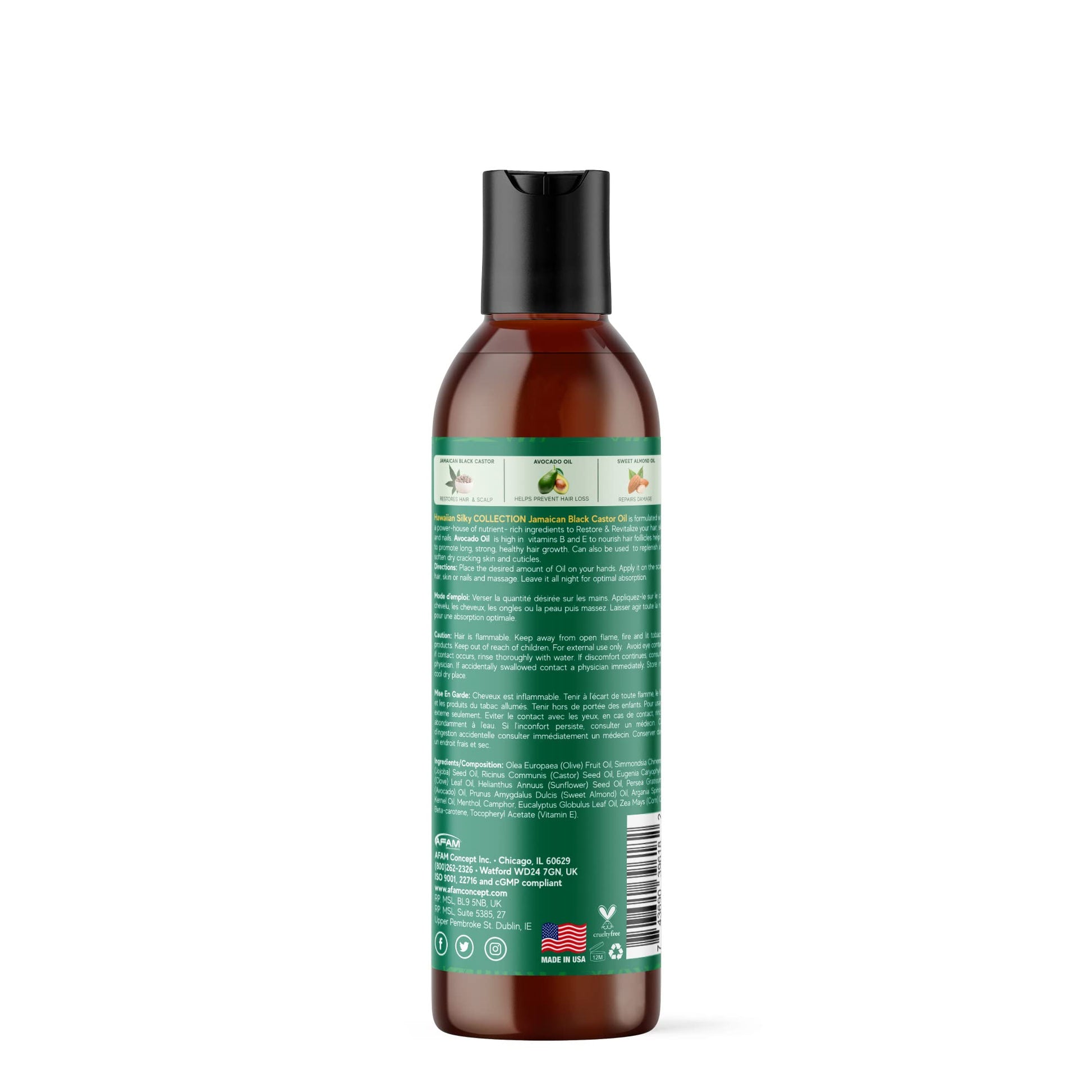 White Smoke Hawaiian Silky Jamaican Black Castor Oil & Avocado Oil