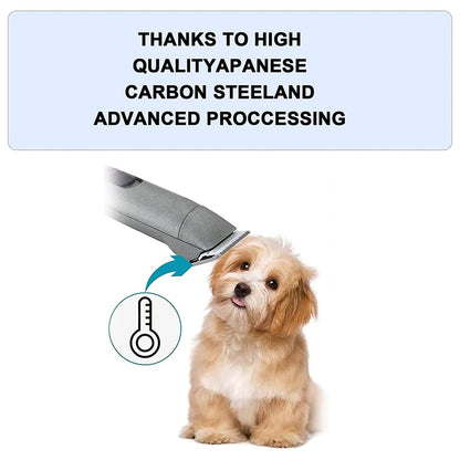 White Smoke 4pcs Dog Grooming Blades Compatible with Andis Dog Clippers,Detachable Ceramic Blade & Stainless Steel Blade (3FC+4FC+5FC+7FC)