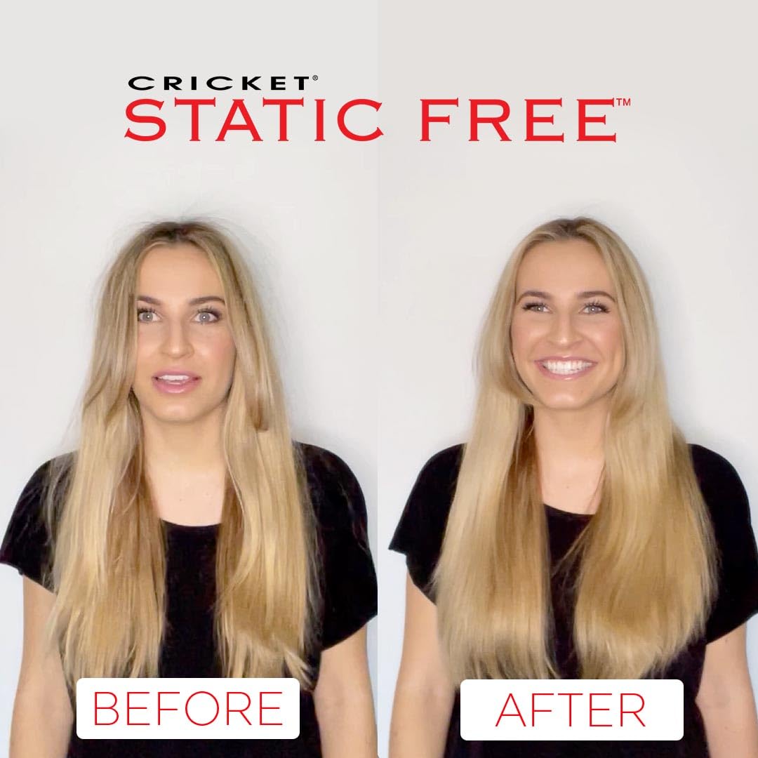 Lavender Cricket Static Free RPM 8 Row Round Hair Brush - Curling, Blow Drying, Detangling and Styling Wet or Dry, Suitable for All Hair Types