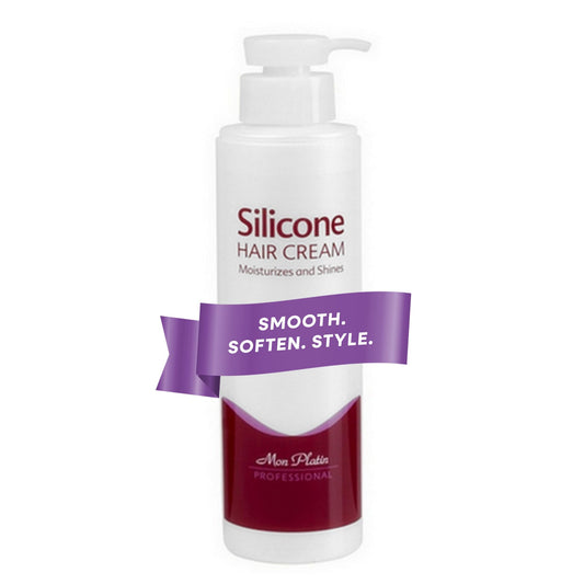White Smoke Mon Platin Silicone Hair Cream – Leave-In Detangler & Moisturizer for Curly, Wavy or Dry Hair – 500ml